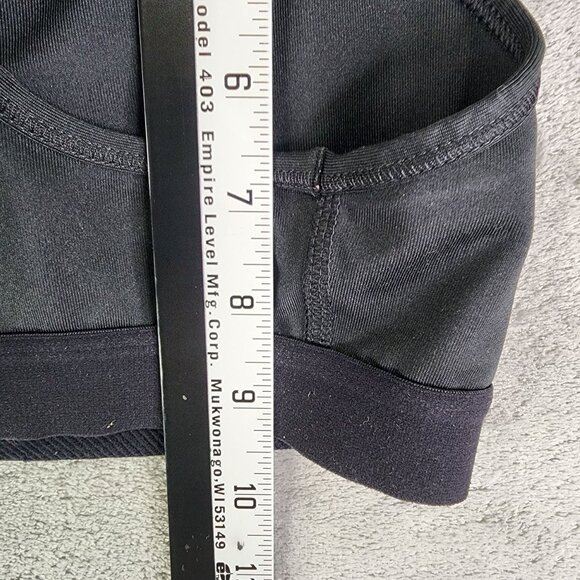 Womens Black Nike Dri-Fit Sports Bra Racerback Medium Support Size XS - Picture 6 of 7